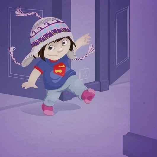 Mummy's hat Art Print by Gareth Axford | Society6 #vector #kid #illustration #purple #cute