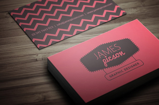 Creative Clean Business Card for Designer