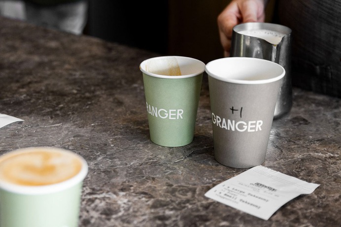 Granger Coffee Shop Identity - Mindsparkle Mag This beautiful identity project was designed by Mildred & Duck. #logo #packaging #identity #branding #design #color #photography #graphic #design #gallery #blog #project #mindsparkle #mag #beautiful #portfolio #designer