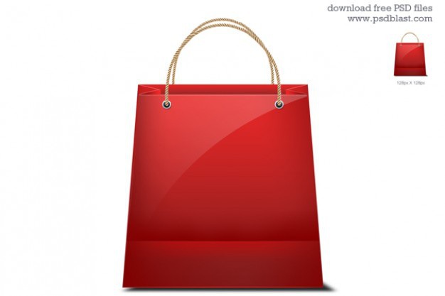 Shopping bag icon Free Psd. See more inspiration related to Business, Icon, Shopping, Icons, Internet, Bag, Shopping bag, Shopping cart, Business icons, Cart, Commerce, Handbag, Horizontal, Internet shopping and Commerce icons on Freepik.