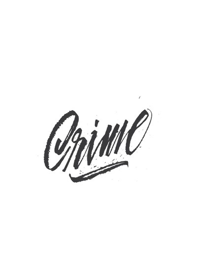 Giuseppe Salermo #calligraphy #ink #crime #typography