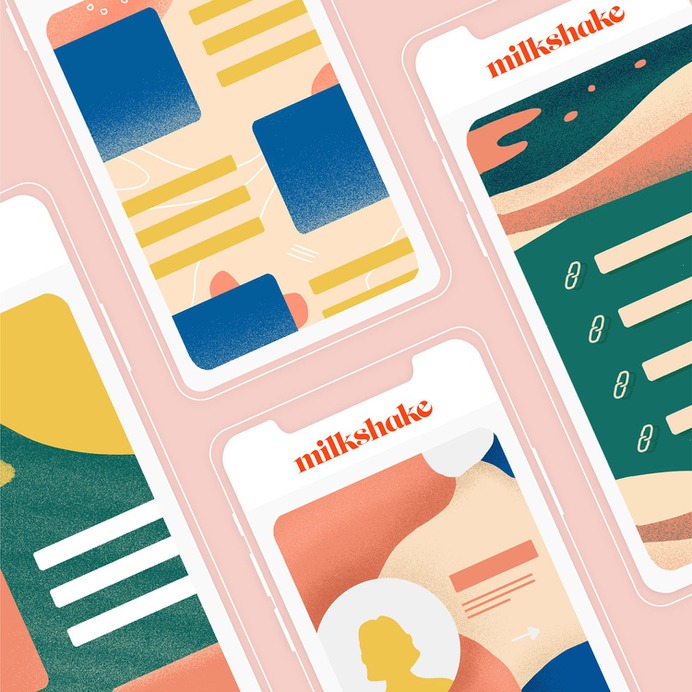 Milkshake - Mindsparkle Mag Milkshake is a mobile Insta website maker designed by Sophie Dunn. #logo #packaging #identity #branding #design #color #photography #graphic #design #gallery #blog #project #mindsparkle #mag #beautiful #portfolio #designer