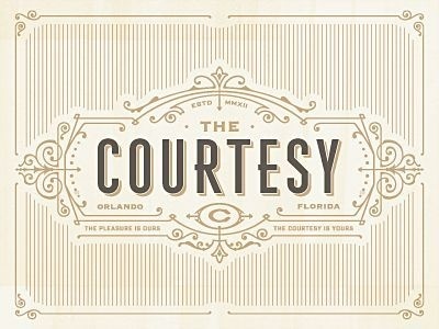 the courtesy #logo #courtesy #branding