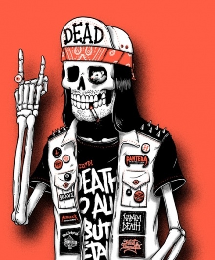 BORN TO PAINT #dead #skull #illustation #heavy