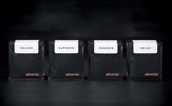 Coffee packaging from Atomic