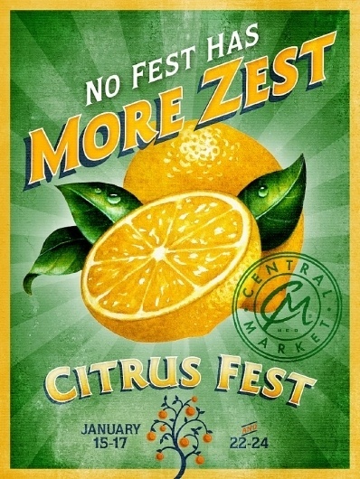 Kevin Reid #market #reid #retro #citrus #kevin #fest #vintage #poster #central