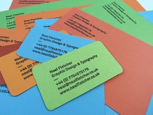 Neal Fletcher — Portfolio #stamp #comp #business #card #slip #fletcher #stationery #letterhead #colour #neal