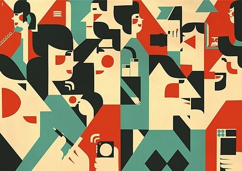 Iv Orlov | Allan Peters' Blog #design #color #geometric #people #illustration #iv #orlov