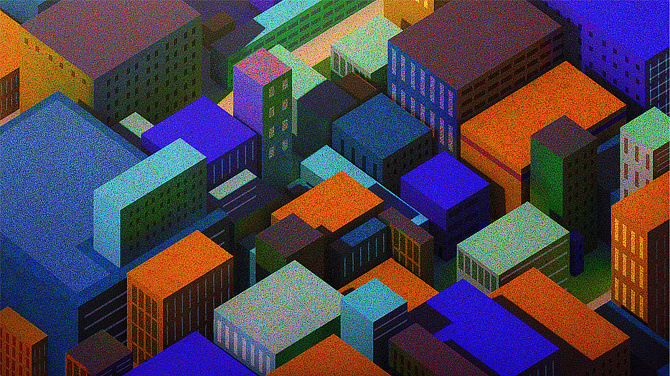 Sleepy Town - lilidesbellons #graphic #noise