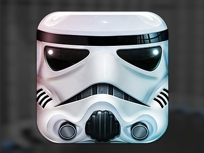 Stormtrooper_dribbble #icon #iphone #application #ipad