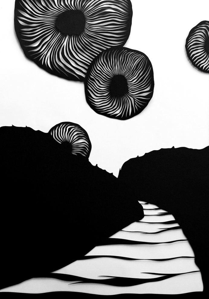 LaPlanche Design | Hermes #drawings #cut #white #black #and #hand