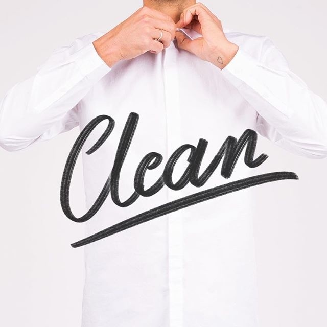 clean. . . . . #type #typography #lettering #handlettering #calligraphy #goodtype #typegang #typematters #handmadefont #thedailytype #letter