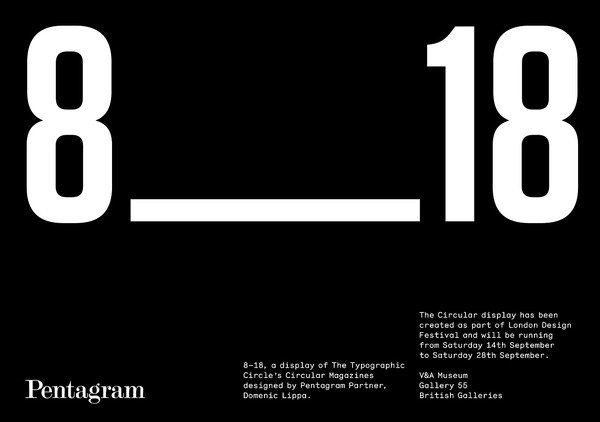 "I would like to thank all my partners at Pentagram for their support with Circular and with this display. In addition, I would particularl #type