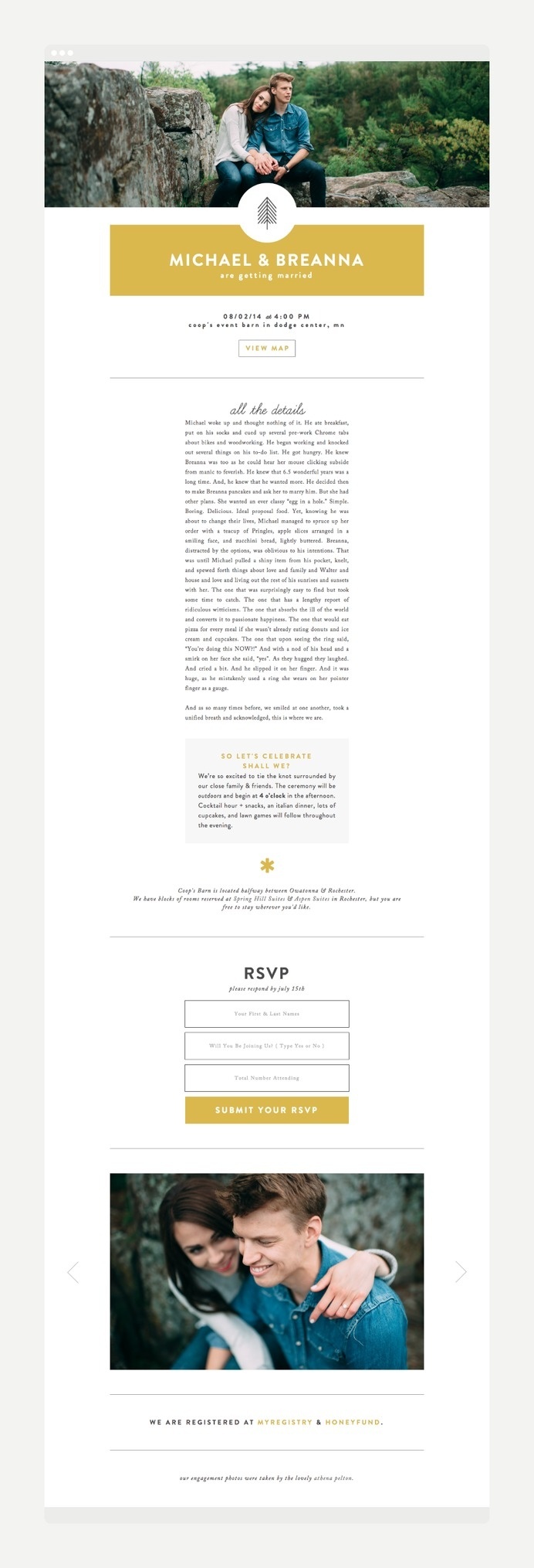 Michael & Breanna Wedding | Design by Rowan Made #wedding #branding #invitation