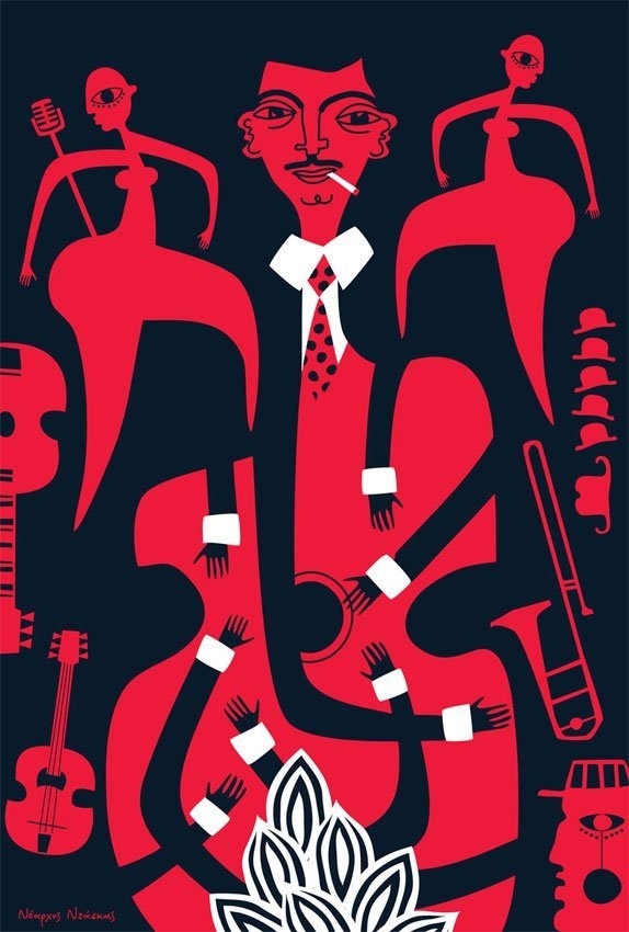 swingjazz #jazz #illustration #hands #music #instruments