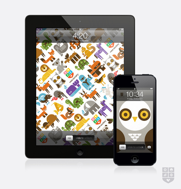 wee_background_ipad_iphone #animals #illustration #app #typography