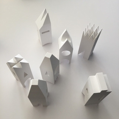 white buildings models #model #architecture #white
