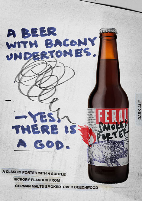 Feral Smoked Porter Ad #campaign #beer
