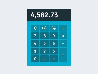 Flat calculator #flat #gui
