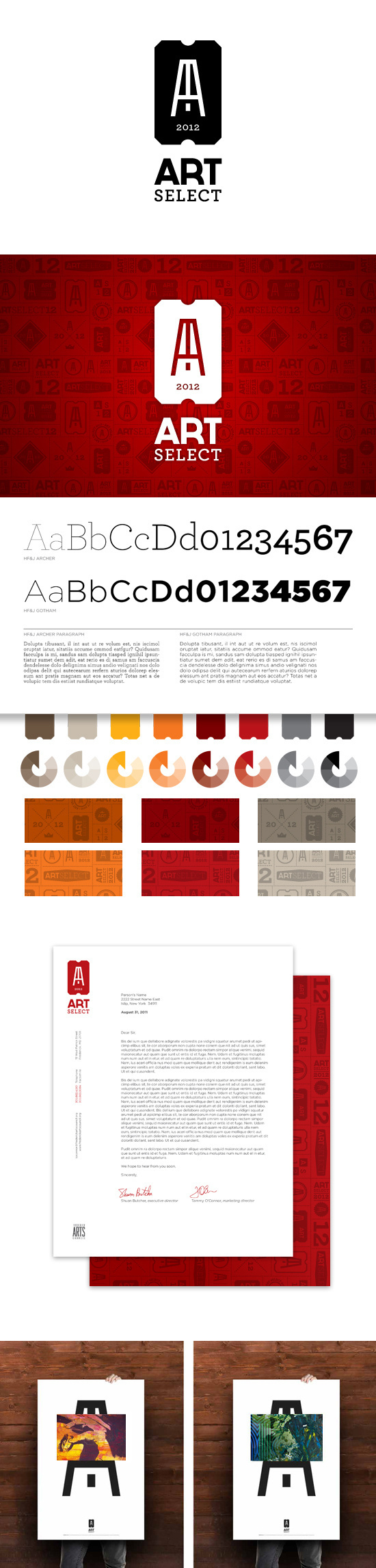 ArtSelect Identity #pattern #business #branding #card #brand #identity #stationery #logo #typography