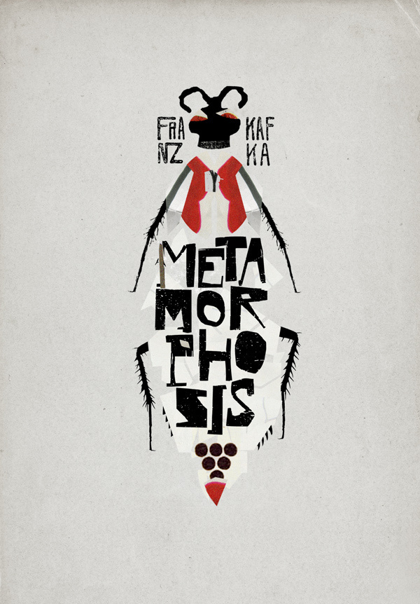 8 covers on Behance | Metamorphosis by Franz Kafka | by Christos Kourtoglou #illustration #collage #books
