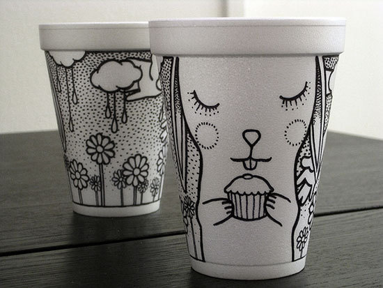 Coffee Cup Art – Fubiz™ #coffee #illustration #cute #cup