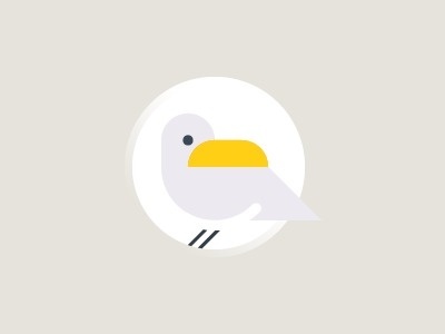 Gull #geometry #icon #minimalim #gull #spot