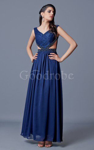 Robe de soirée longue plissé avec perle avec manche épeules enveloppants ligne a