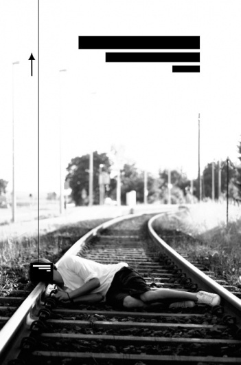 suicidal ideation. -by manuelnieberle. #train #white #nieberle #photo #design #manuel #black #bars #illustration #photography #suicide