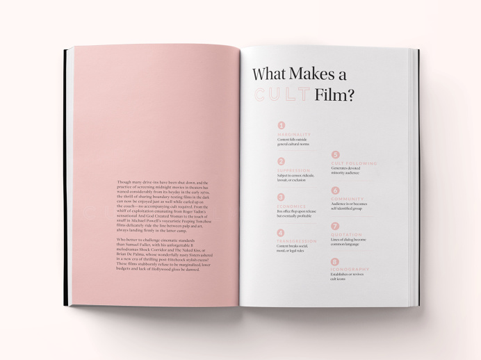 Cinema Guidebook by Camille Hay #print #book #spread #typography