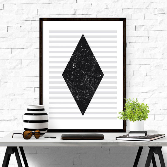 Geometric Print. #iloveprintable