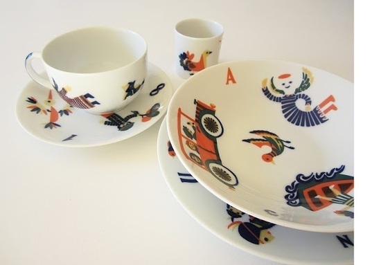 sargadelos #plate #tableware #illustration #kids #cup