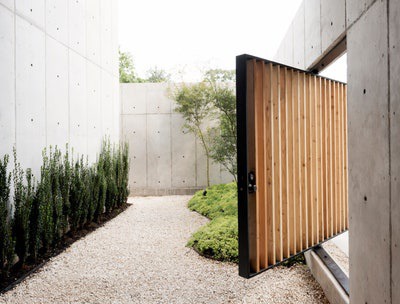 courtyard outside of a home