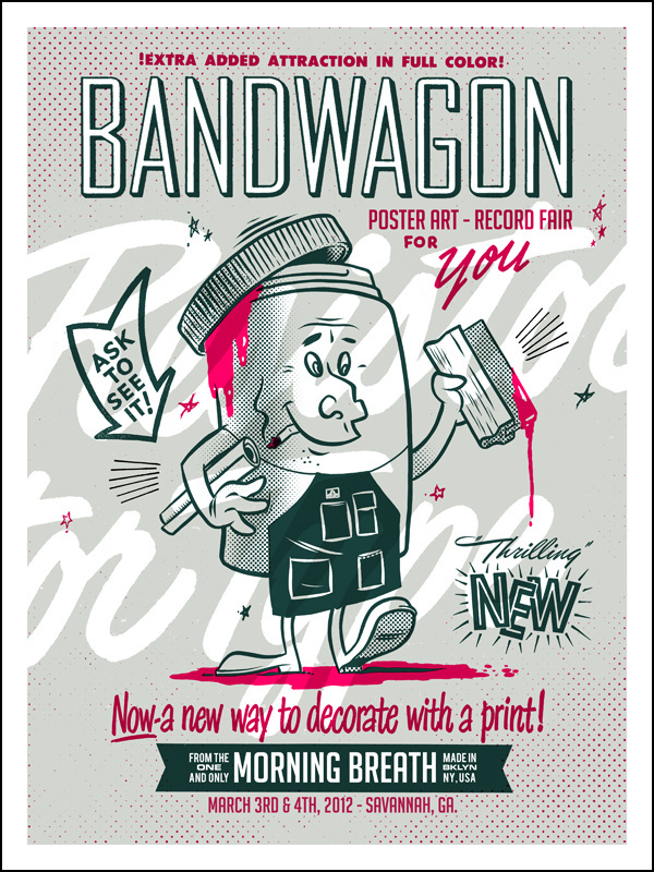 bandwagon_print #design #graphic #screen #printing #breath #inc #morning