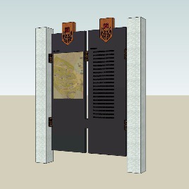 Wayfinding | Signage | Sign | Design | 中式导览图模型