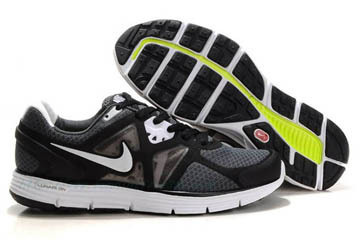 Mens Nike LunarGlide+ 3 BlackWhite Shoes #shoes