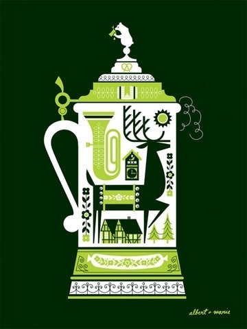 FFFFOUND! | DeerStein Screen Print Poster 18 x 24 by AlbertandMarie on Etsy #dear #vector