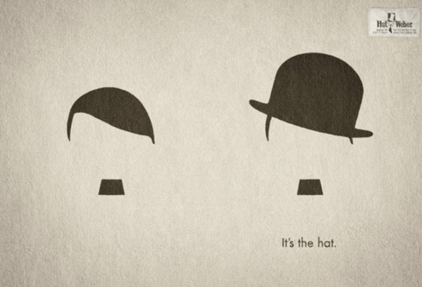 Its the hat... #print #advertisements