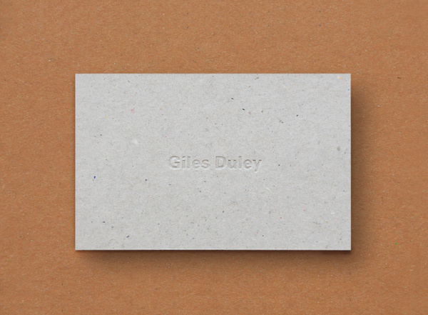 Giles Duley Stationery 1 #card #business