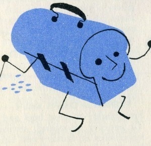 HAPPY LUNCH #mid-century #doodz #food #illustration #lunchbox
