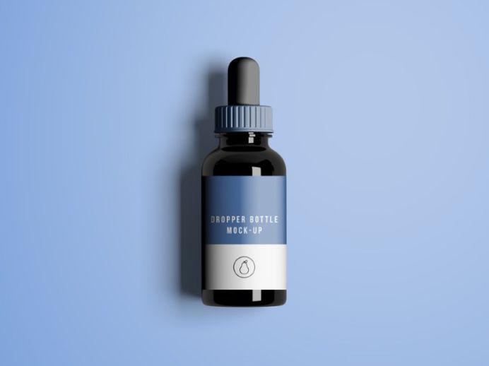 Free Dropper Bottle Mockup