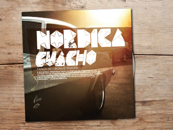 nordica: no me importa on Behance #pop #rock #cover #art #music #typo
