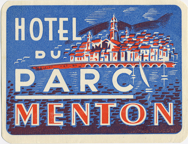 hotel du parc #travel #vintage #label