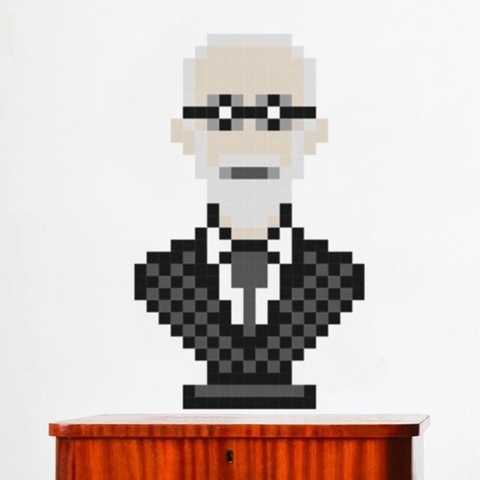 puxxle — Sigmund #puxxle #freud #puzzle #pixel #art #sigmund #game #8bit