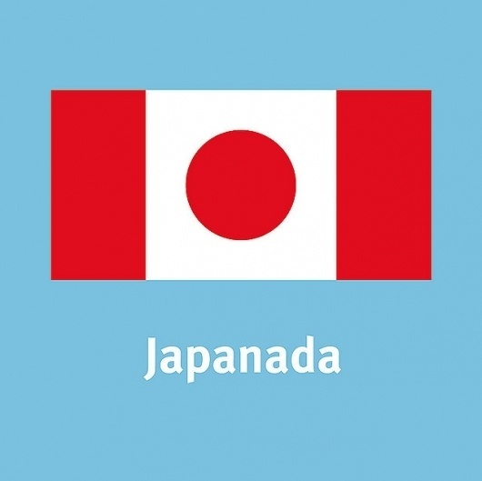 Japanada #canada #flag #up #mash #japan #national