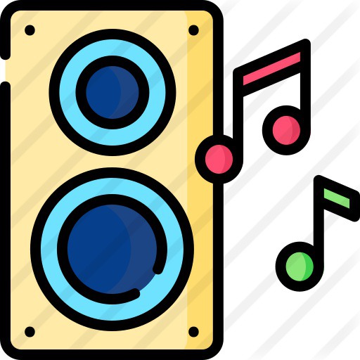 See more icon inspiration related to music and multimedia, subwoofer, woofer, loudspeaker, speaker, sound and music on Flaticon.