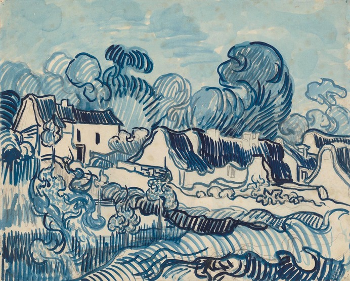 Landscape with Houses, Vincent Van Gogh