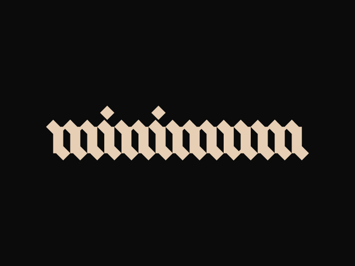 Minimum | Cool Typography Work