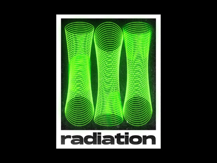 radiation - Poster Design 2019 trend 80s radioactive retro design retro oldschool old school poster design poster a day poster art posters poster green radiation vector type typography design graphicdesign graphic design