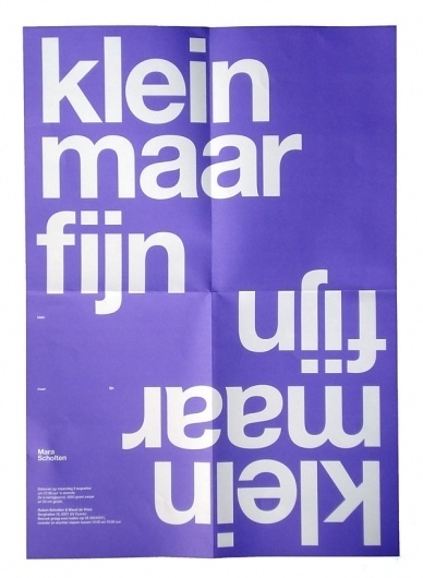 almost Modern : Small but Sweet #helvetica #poster #typography